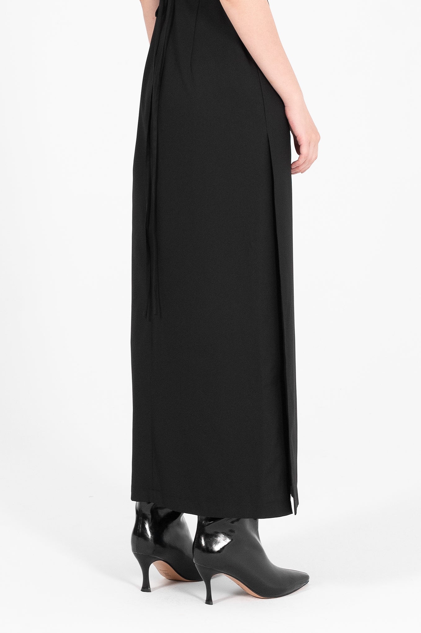 Tailored Side Slit Maxi Dress
