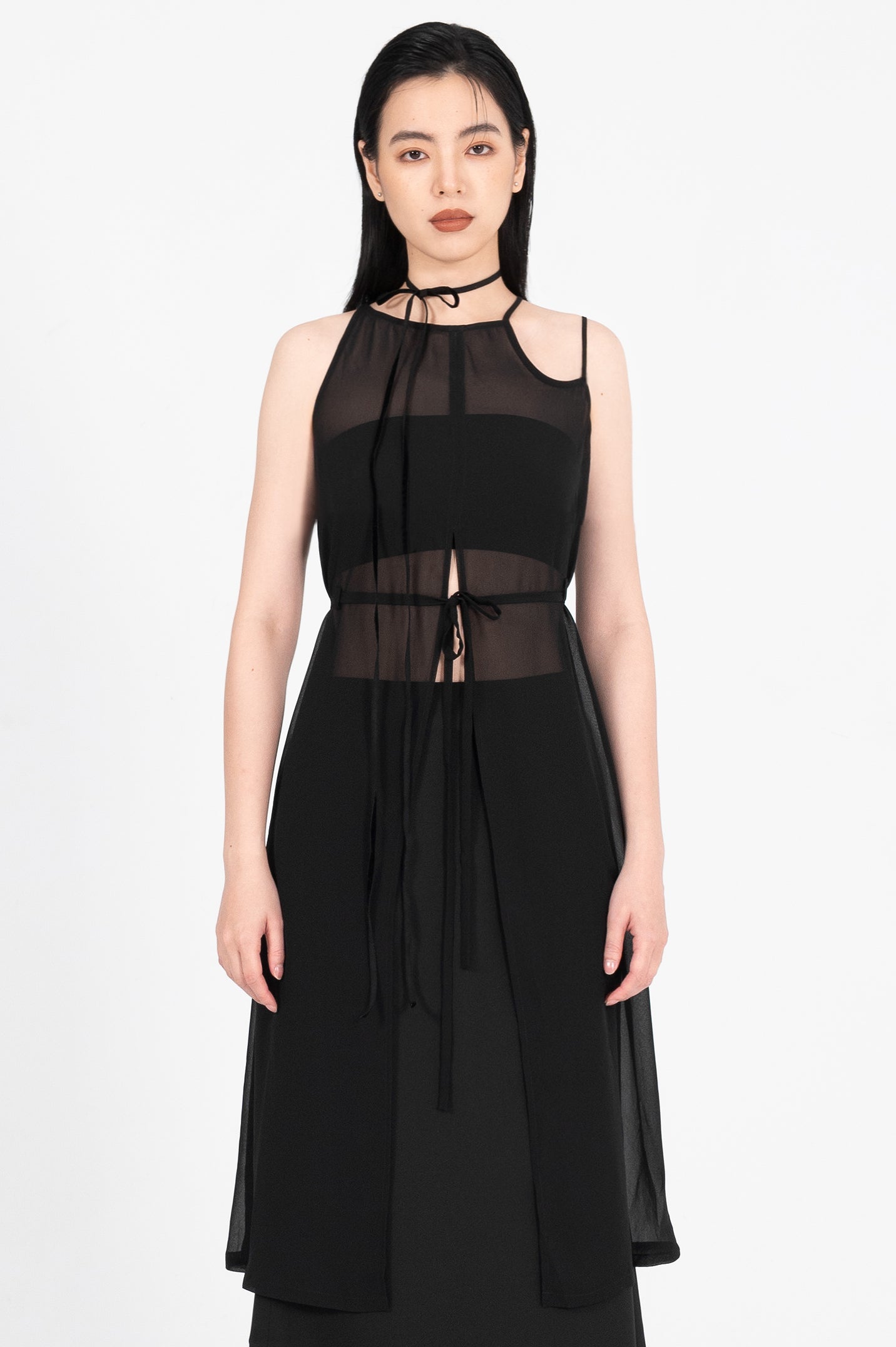 Sheer Midi Dress