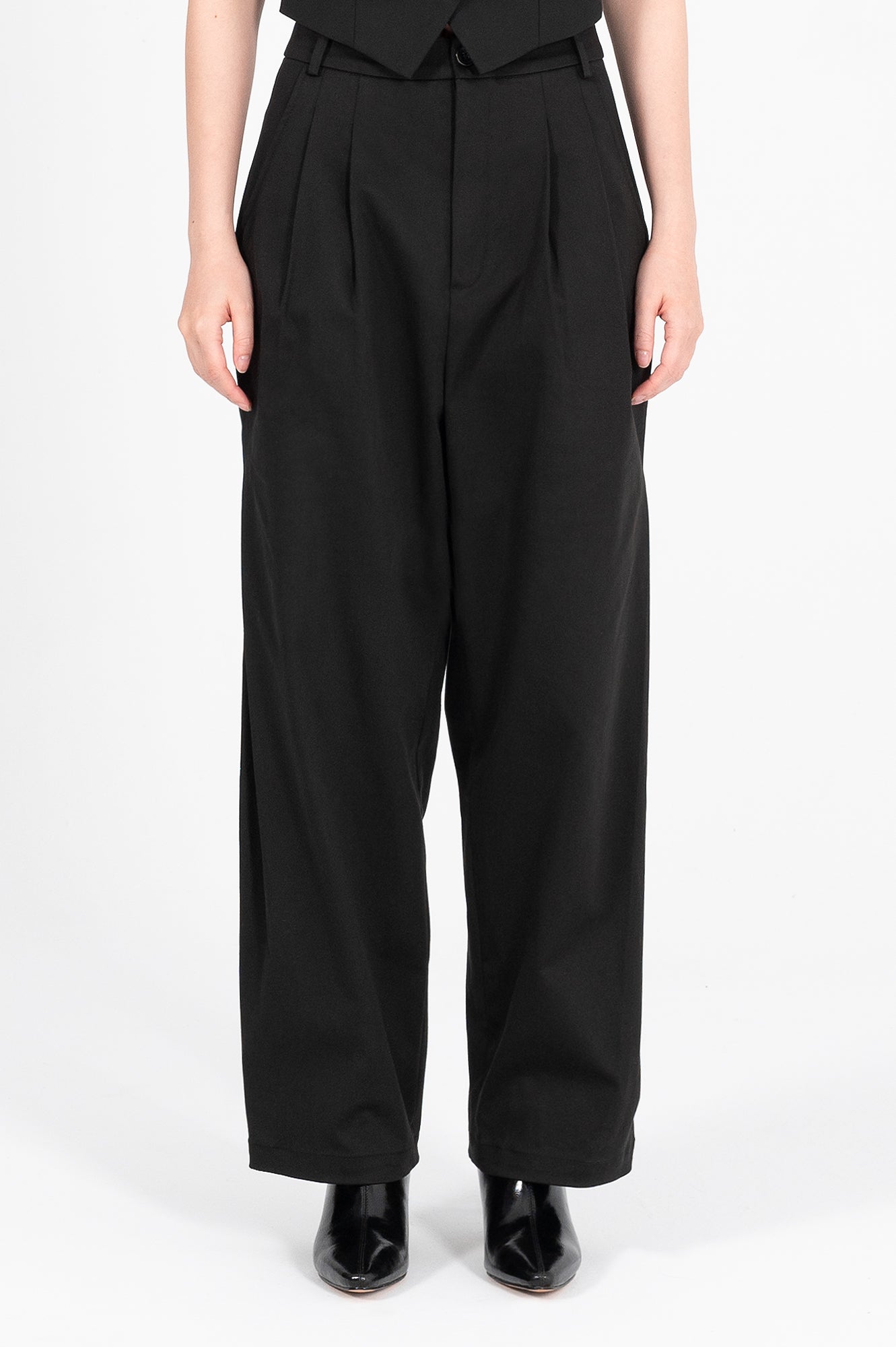 Side Pleat Trousers