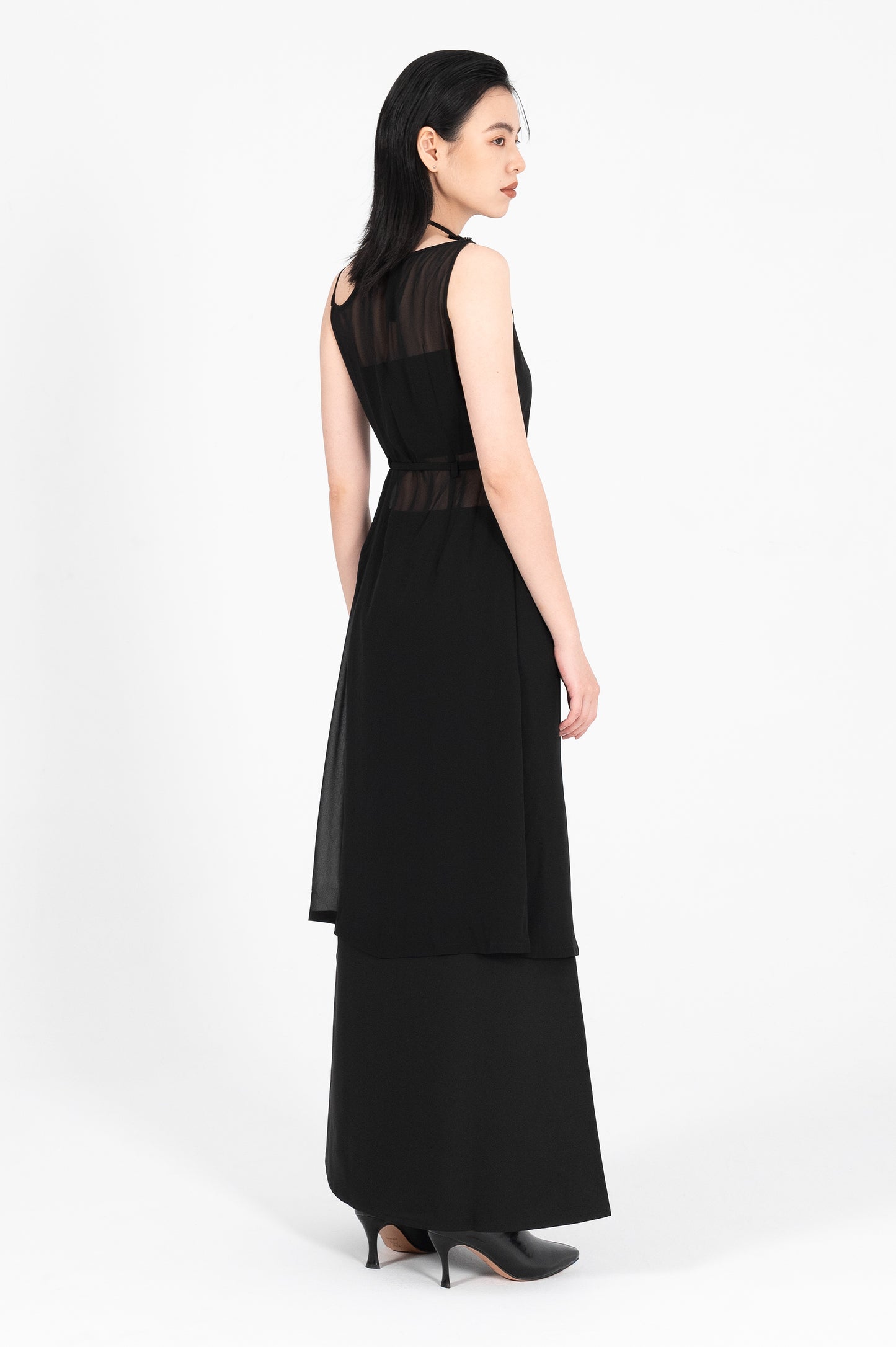 Sheer Midi Dress