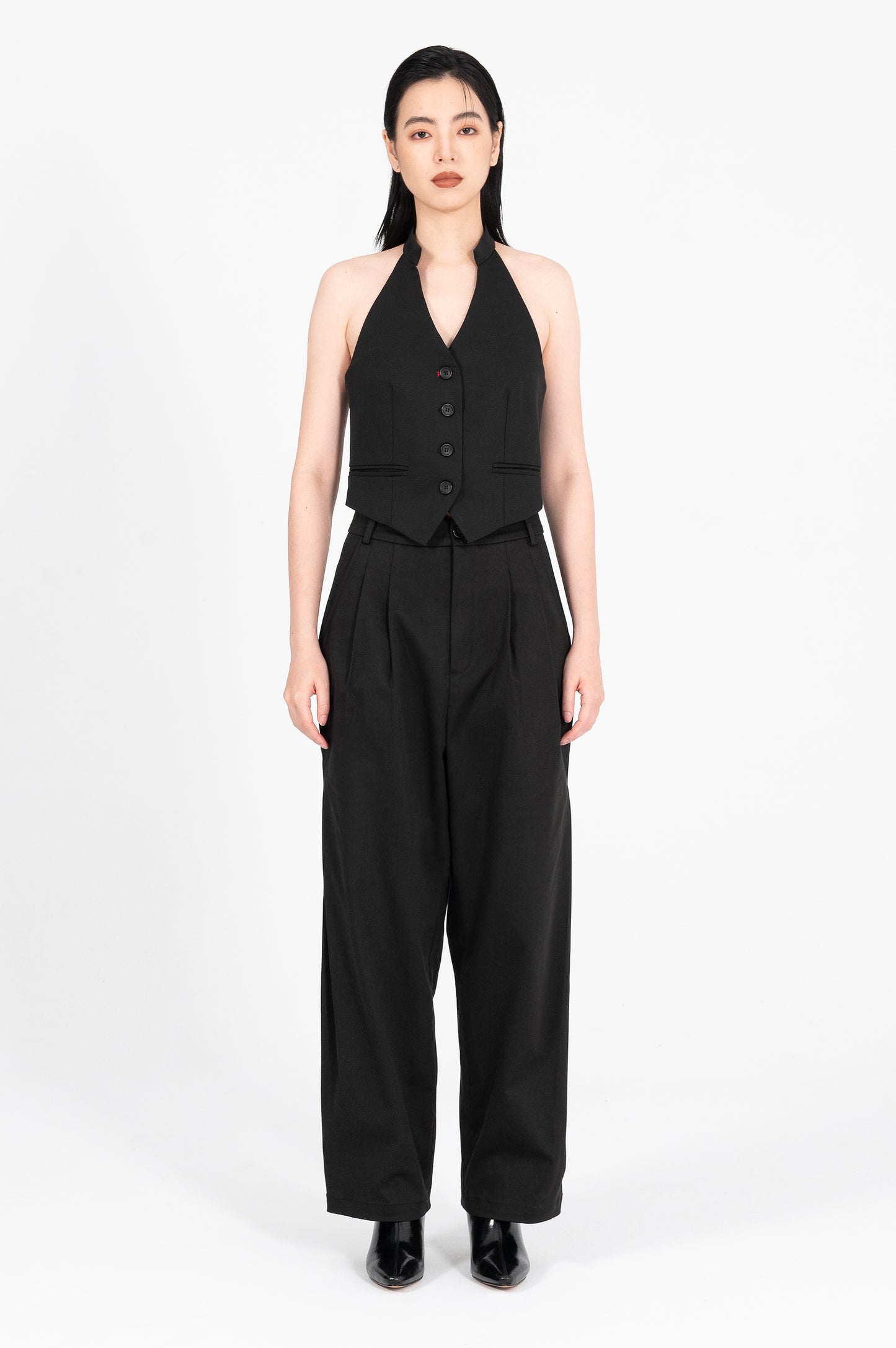 Side Pleat Trousers