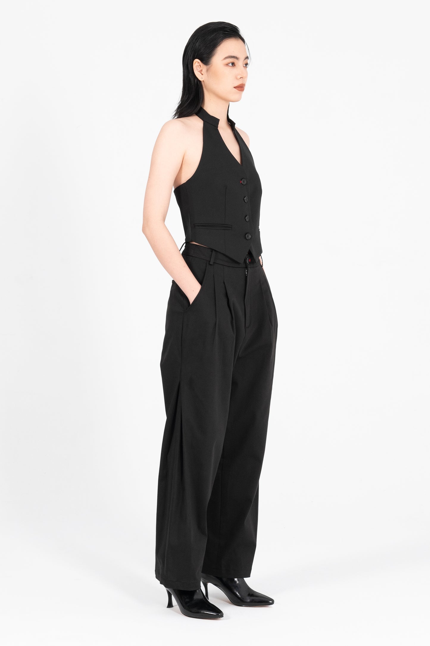 Side Pleat Trousers