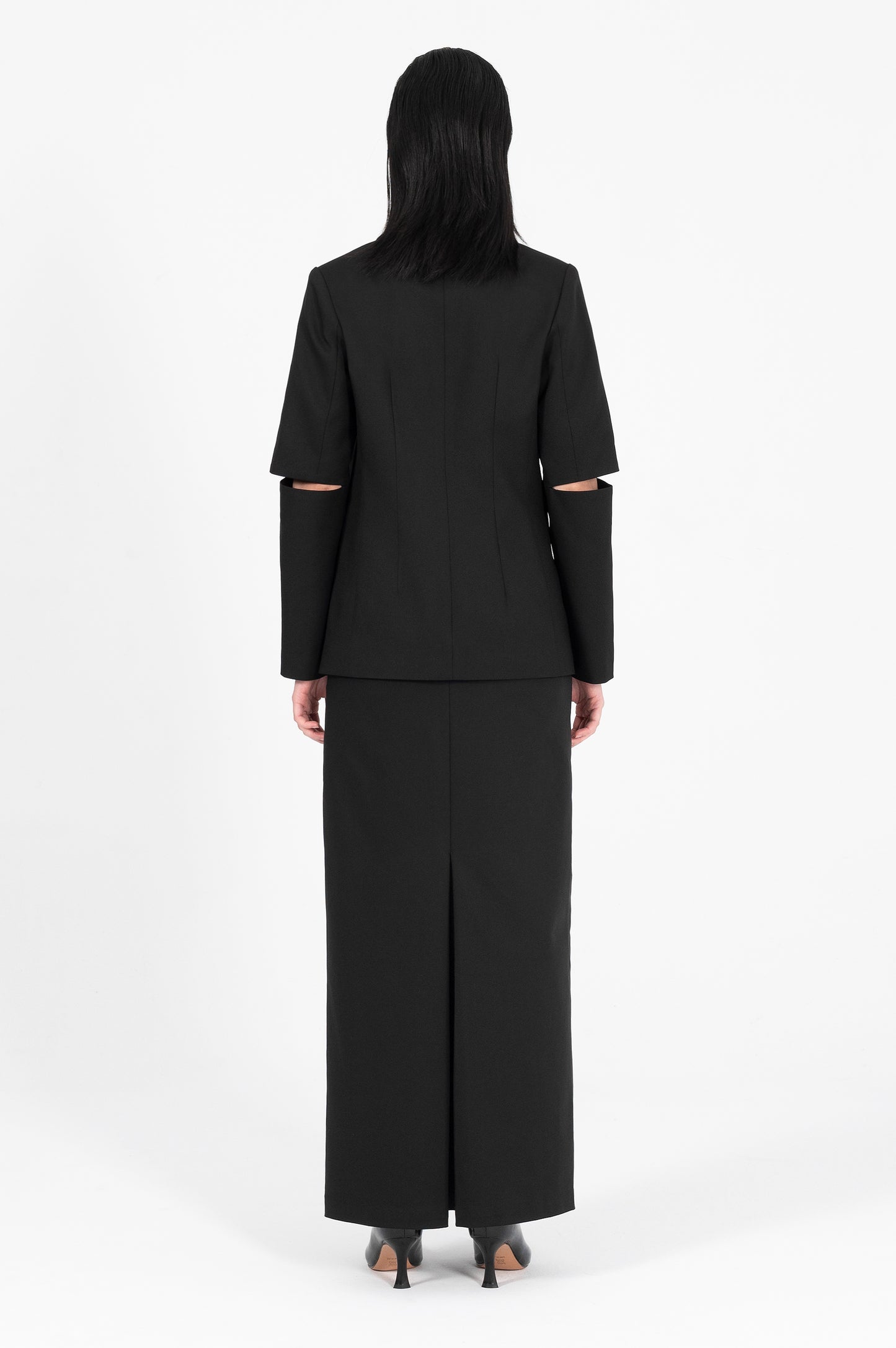 Elbow Cutout Lightweight Blazer
