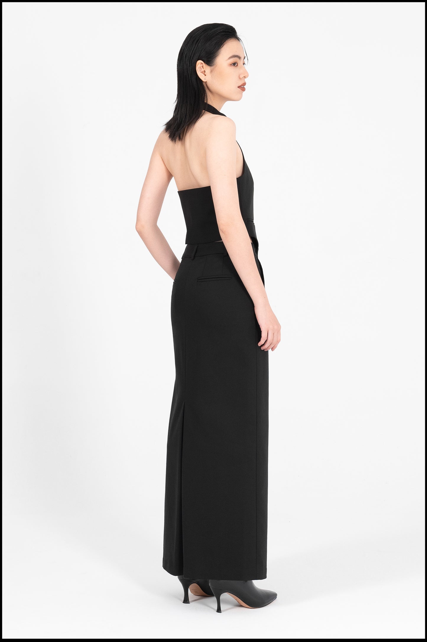 Halter Backless Tailored Vest